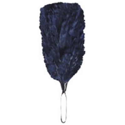 Navy Blue Feather Hackle Plum 5″ 