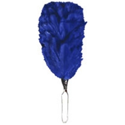 Blue Feather Hackle Plum 5″ 