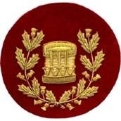Drum Major Gold on Red Wool