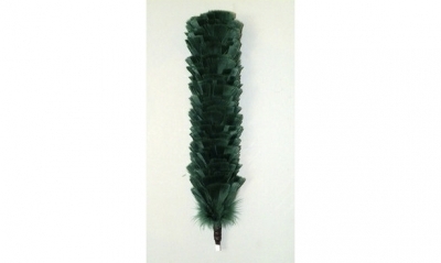 Feather bonnet hackle Green 12″ long