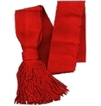 Officer or sergeant red wool sash