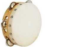 Tambourine 15cm Single Row Goatskin head