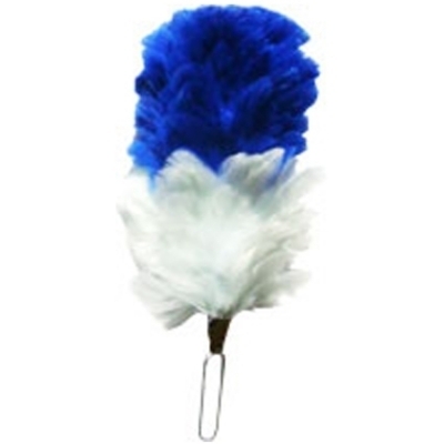 Blue over White Feather Hackle Plum