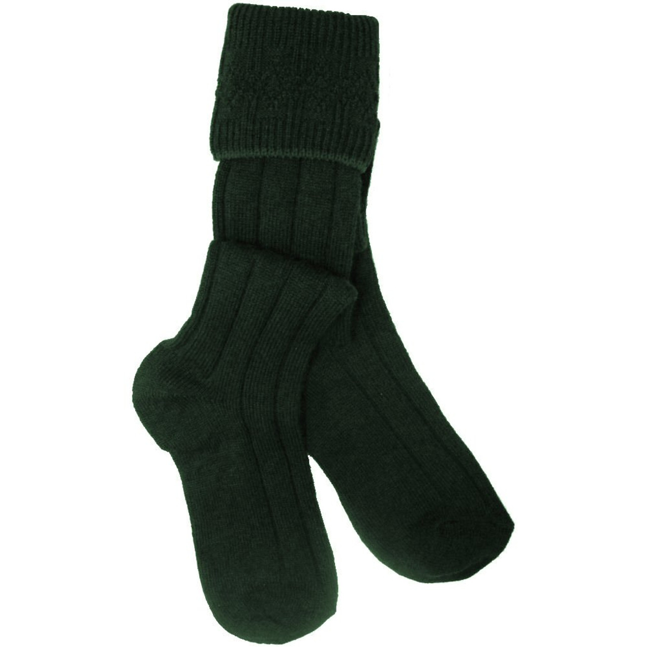 Bottle Green Plain Kilt Hose Socks