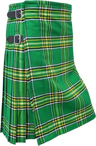 Kilt – Irish National Tartan | Acrylic Blend | Traditional Sett