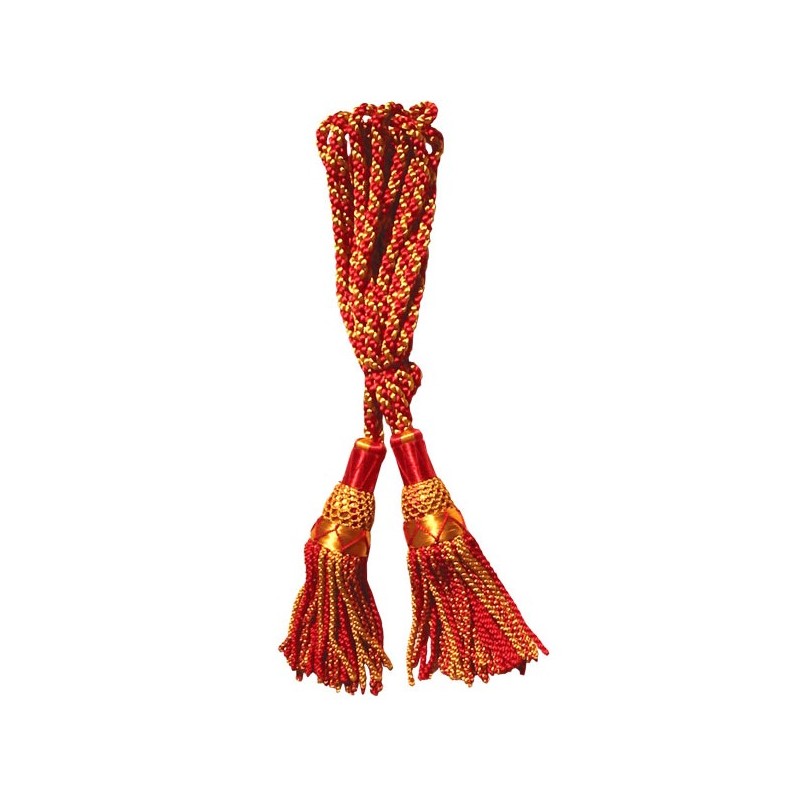 Bagpipe Silk Drone Cord Red & Gold