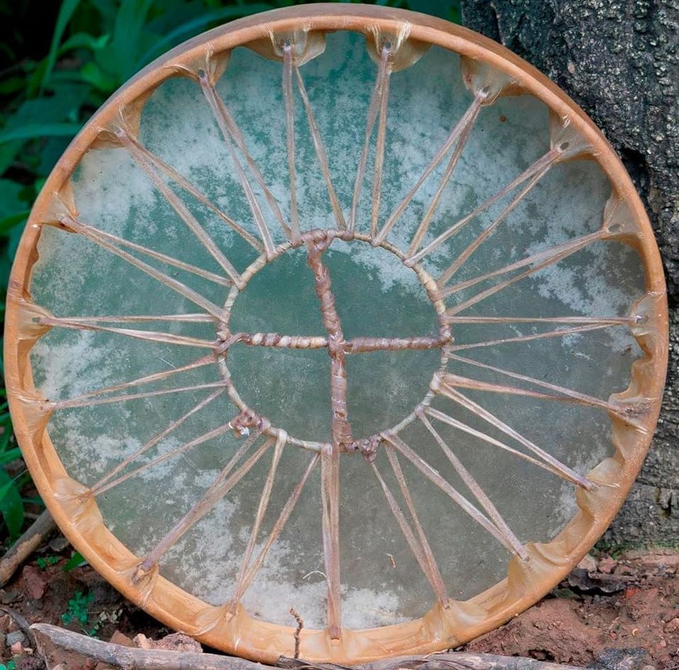 Shamanic Drum 16 inch Calfskin head Willow Wood