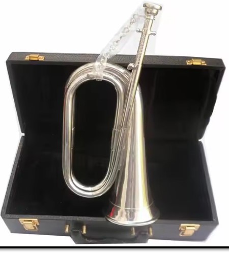 BB Bugle Silver finish with Hard Case