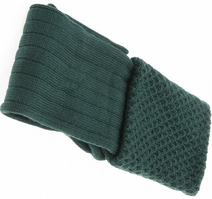 Bottle Green Kilt Hose with Popcorn Cuff