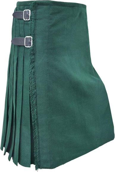 Kilt – Solid Black Fabric | Acrylic Blend |