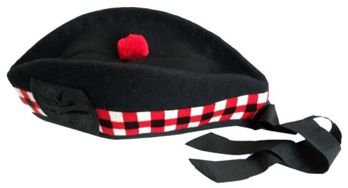 Red White & Black Diced Glengarry: A Wool Cap of Elegance